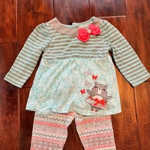 Winter themed shirt and pant set